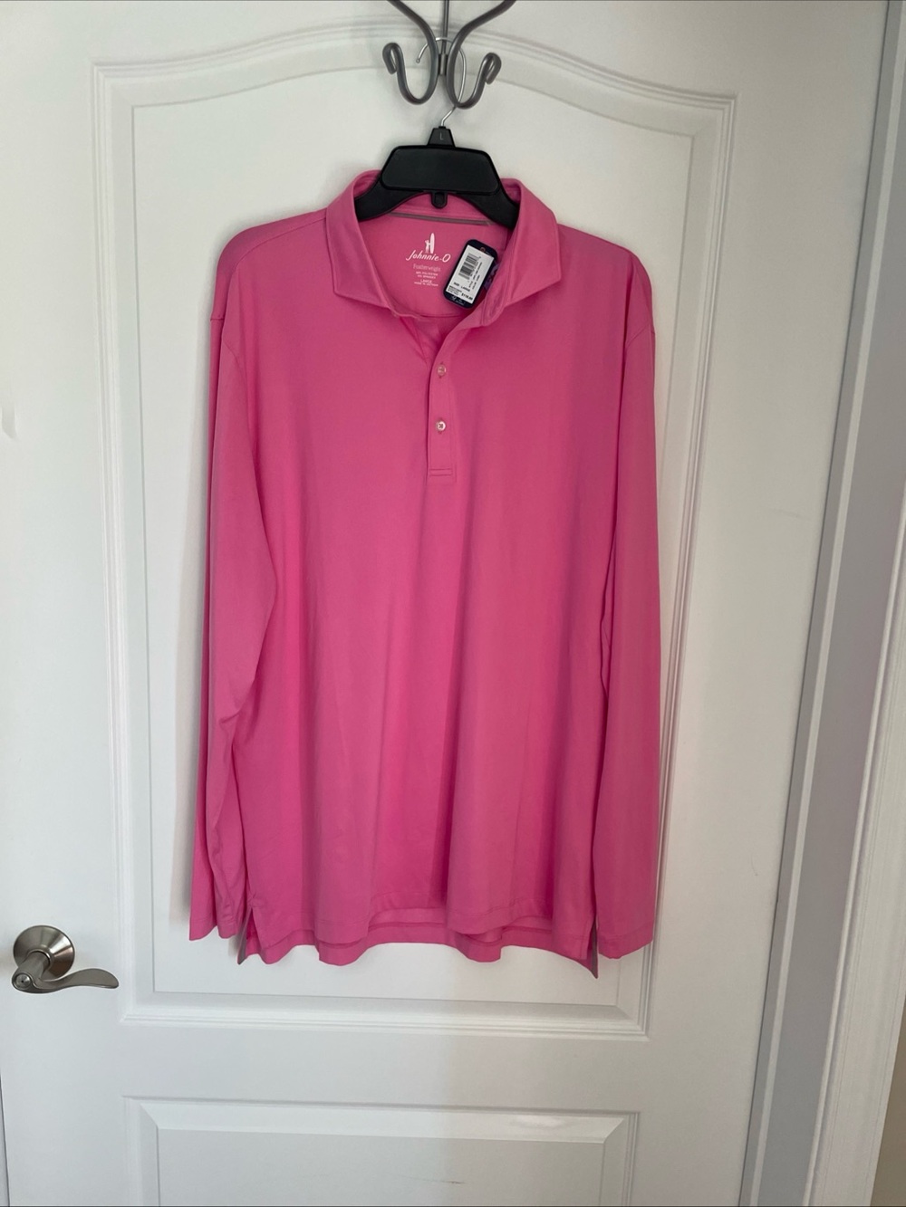 NWT LARGE Johnnie-O Featherweight Long Sleeve Swing Polo Cabo MSRP $118